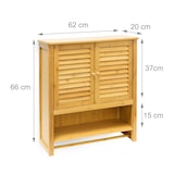 thumbnail of Helloshop26 - Bambus-Badezimmerschrank 66 x 62 cm 3213029