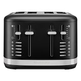 thumbnail of KitchenAid 4-sleuven broodrooster 5KMT4109EBM, roestvrij staal, zwart