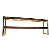 thumbnail of Gasfrit-  verwarmingslamp, roestvrijstalen warmtebrug, 10 vlammen, 1800 x 250 x 700 mm, 3000 W