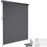 thumbnail of tectake Store banne verticale ELOISE avec 2 supports muraux - 140 x 250 cm, gris foncé - 406139