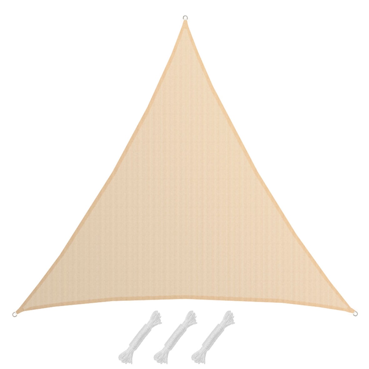 8x8x8 Toldo Triangular Permeable - Toldo Vela para Sombra - Toldo Terraza Patio