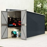 thumbnail of Abri de jardin mural Anthracite 118x382x178 cm Acier Modèle AbriModulable 34