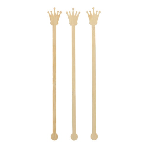 PAPSTAR 100 Getränke-Quirle, Bambus "pure" 20 cm "Crown"