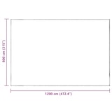 thumbnail of vidaXL Doorzichtig zeildoek met zeilringen 8x12 m polyethyleen