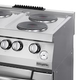 thumbnail of Cocina Eléctrica con Horno Industrial GN 1/1 y 4 Fuegos de 2.6 KW - S70CE4PH