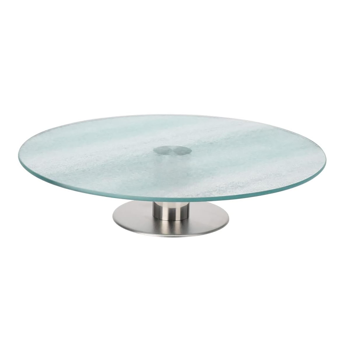 Drehbare Kuchenplatte Tortenständer Servierplatte Ø30xH7cm Glas