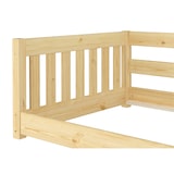 thumbnail of Niedriges Kinderbett Bodenbett 90x200 Kiefer massiv Zubehör wählbar V-60.28-09 Rollrost inkl.