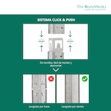 thumbnail of Prateleira de metal galvanizado 180x90x40 cm Armazenamento 5 prateleiras de MDF ajustáveis, montagem sem parafusos The HomeWeeks