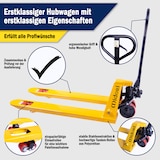 thumbnail of Handhubwagen 2500kg Gabelhubwagen Hubwagen Palettenwagen PU Tandem Hartgummi NEU
