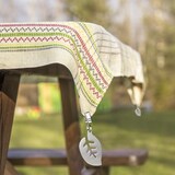 thumbnail of Relaxdays Tischdeckenbeschwerer, 16er Set, Blatt Motiv, Gewicht für Tischdecke, Gardinenbeschwerer, Edelstahl, silber