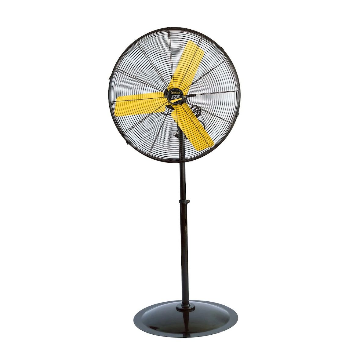 Ventilador industrial - GARLAND TURBO 30P-V23 - Ventilador profesional de taller de pie con cabezal oscliante, 260 W y 210 m3/min