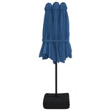 thumbnail of vidaXL Parasol dubbel dak 449x245 cm azuurblauw