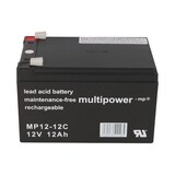 thumbnail of Multipower Blei-Akku MP12-12C Pb 12V/12Ah Zyklenfest Faston 6,3mm