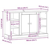 thumbnail of vidaXL Sideboard Altholz 100 x 35,5 x 60 cm Holzwerkstoff