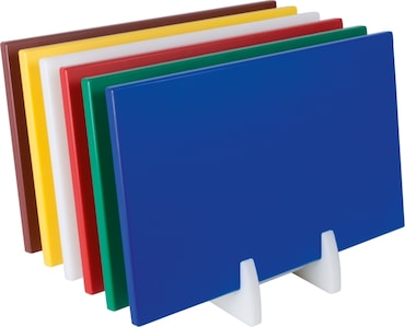 Tabla de cortar de polietileno con patas antideslizantes, color amarillo, dimensiones: An 500 x Pr 300 x Al 15