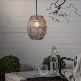 thumbnail of Dekoleuchte Lampenschirm Rattan H: 30cm für E27 Fassungen Außen beige