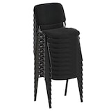 thumbnail of Konferenzstuhl Iso | 10er Set Schwarz | stapelbarer Besucherstuhl