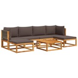 thumbnail of vidaXL 7-tlg. Garten-Sofagarnitur mit Kissen Massivholz Akazie