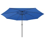 thumbnail of Helloshop26 - Sonnenschirm für den Außenbereich mit LED-Beleuchtung und Metallstange 400 cm blau 02_0008180