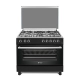 thumbnail of Wiggo WO-E905R(BX) Serie 5 - Gasfornuis - Zwart Rvs