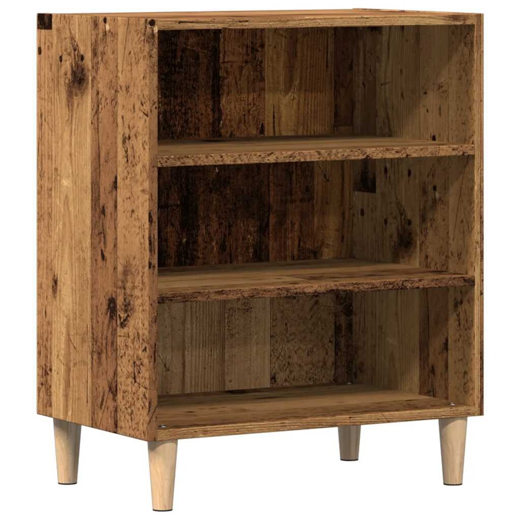 vidaXL Dressoir 57x35x75 cm bewerkt hout oud houtkleurig
