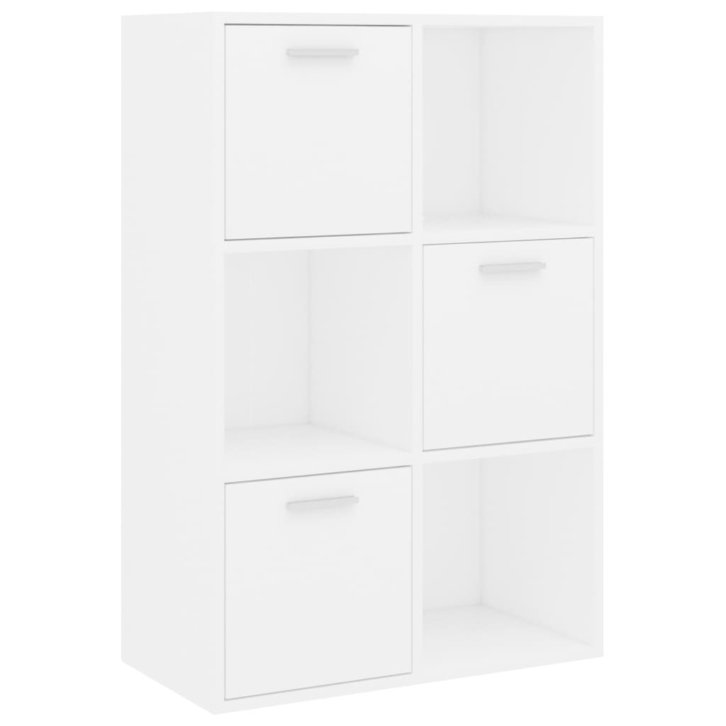 vidaXL Lagerschrank Weiß 60x29,5x90 cm Holzwerkstoff