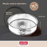 thumbnail of Moule à manqué à charnière 26,3 cm Zenker Silver