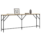 thumbnail of Table console chêne sonoma 200x29x75 cm bois d'ingénierie Modèle Atlas Office Pro Industriel