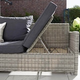 thumbnail of HOME DELUXE - Polyrattan Sitzgruppe BAHIA- inkl. Hocker, Tisch mit Glasplatte und Sitzpolster I Loungemöbel, Outdoor Sofa, Garten- & Balkonmöbel