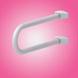 thumbnail of Maniglia di sicurezza fissa per disabili in alluminio colore bianco