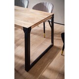 thumbnail of Esszimmertisch 160x80x76 cm Akazie Massivholz Metall Esstisch Industrial, Küchentisch mit Metallbeinen, Holztisch Groß, Speisetisch Esszimmer