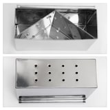 thumbnail of Relaxdays Abtropfgestell Edelstahl-Optik, HxBxT:33x48x12cm, mit Besteckkorb & Auffangwanne, Geschirrständer, silber