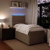 thumbnail of vidaXL Boxspringbett mit Matratze Hellgrau 100x200 cm Samt
