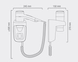 thumbnail of Valera Wandhaartrockner Premium Smart 1600 Socket - mit Spiralkabel + Steckdose