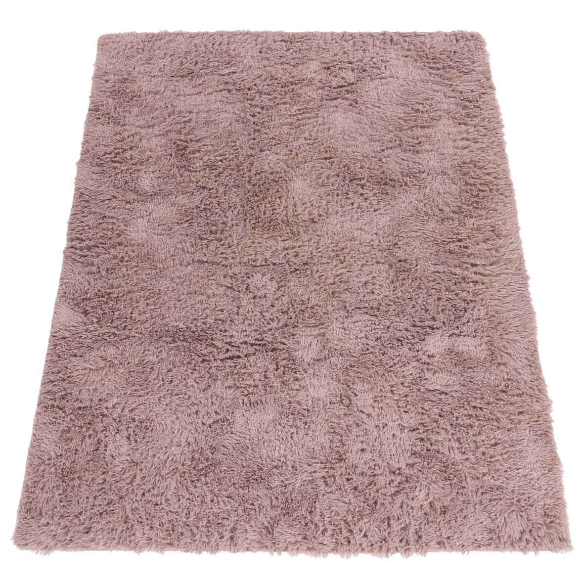 Hochflor Teppich Shaggy waschbar Unifarben Schlafzimmer schmutzabweisend Rosa Rechteckig 160x220 | 100% Polyester | Florhöhe: 33 mm | pflegeleicht
