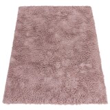 thumbnail of Hochflor Teppich Shaggy waschbar Unifarben Schlafzimmer schmutzabweisend Rosa Rechteckig 160x220 | 100% Polyester | Florhöhe: 33 mm | pflegeleicht