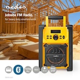 thumbnail of Radio Fm De Chantier  15 W  Bluetooth  Ipx5  Poignée De Transport Usage Non Intensif Nedis