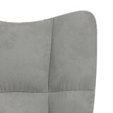thumbnail of Chaise de relaxation Gris clair Velours Modèle Orion Office Essence