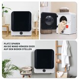 thumbnail of Wäschetrockner 3kg/4,5kg 830W mit fünf Programmen, Überhitzungsschutz, wandmontierbar, in Weiß – ideal für kleine Wohnungen und effizientes Trocknen