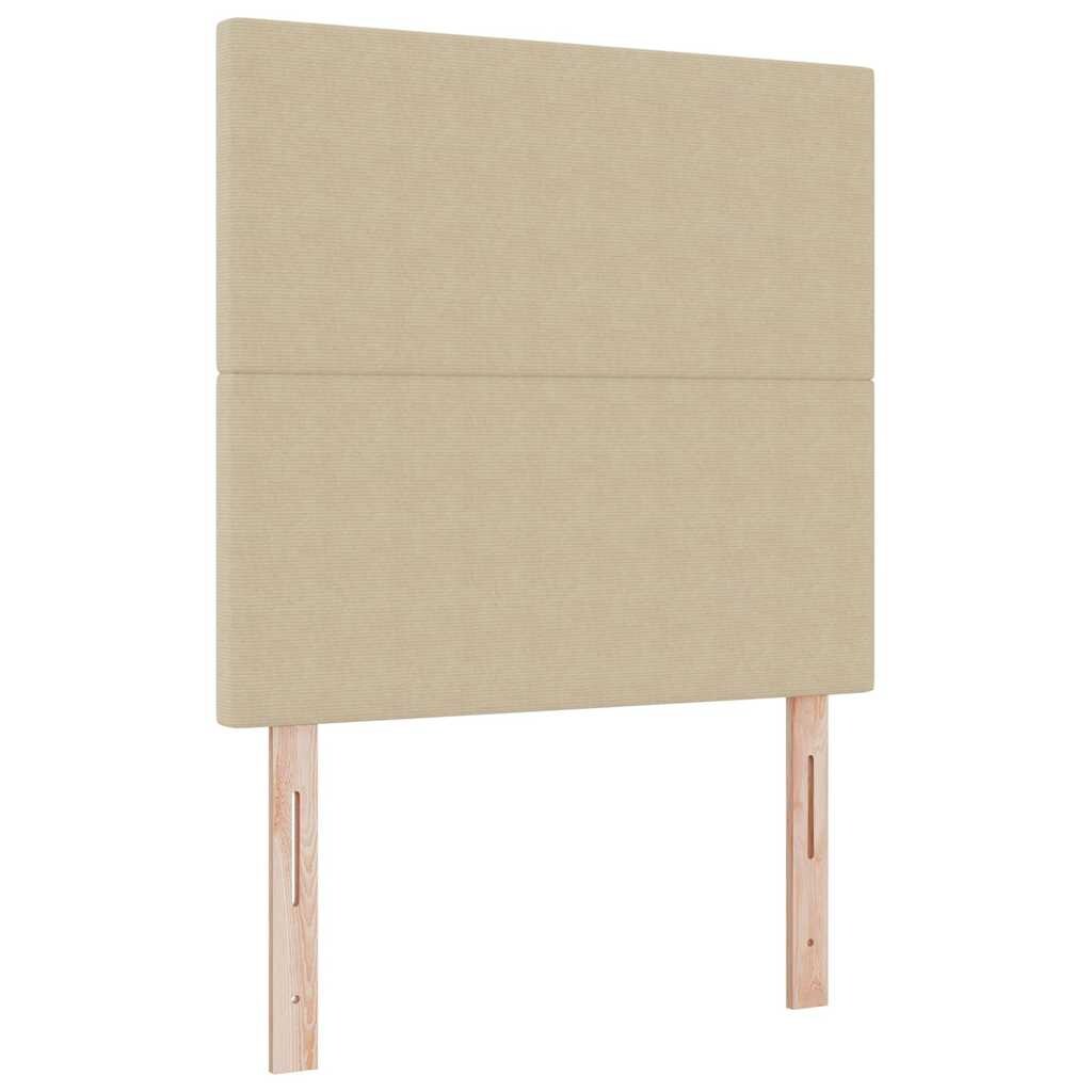 vidaXL Kopfteil mit Kopfteil Hellgrün-Grau 80 cm Rippstoff