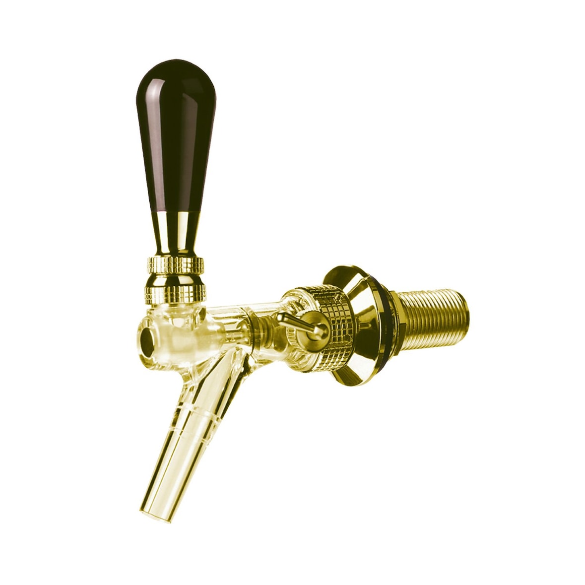 Kompensatorschankhahn Modell Speedy X transparent, goldfarbig