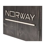 thumbnail of Wandbild NORWAY Holz mit Silhouette von Norwegen 30x80cm skandinavisch