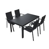 thumbnail of Alu Gartensitzgruppe Gartenmöbel Set 5tlg. Gartenset Sitzgruppe Essgruppe Tisch