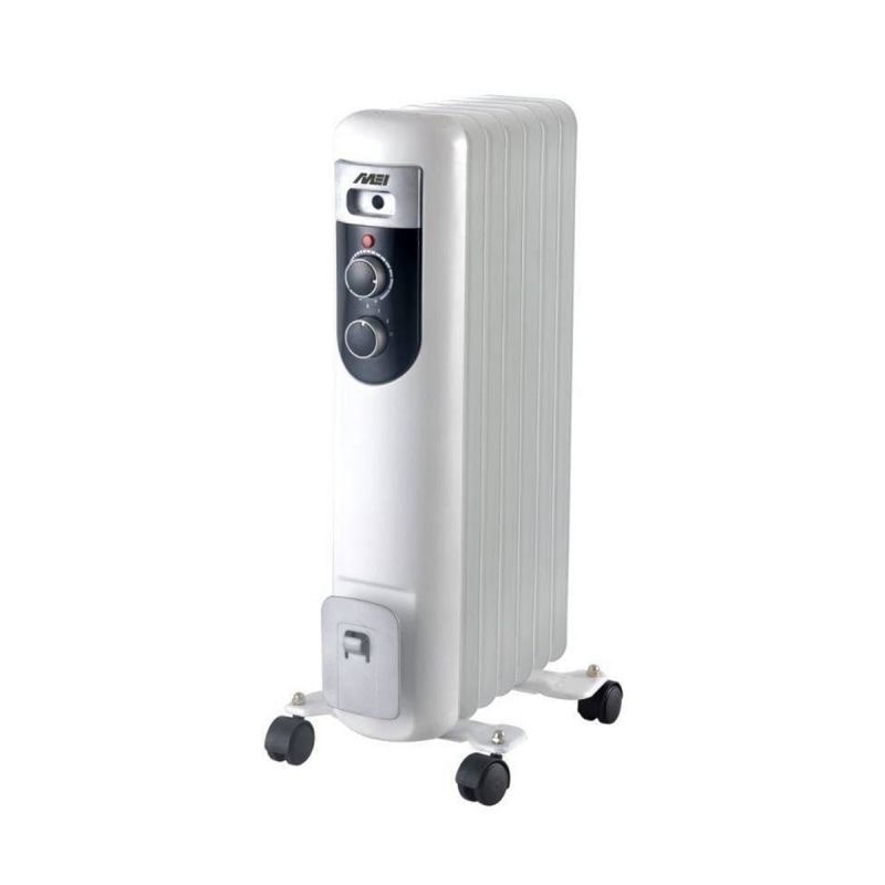 Radiador a Óleo 7 Elementos MEI RA 2010, 3 niveis de pot., prot. contra sobreaquecimento e disp. anti-tombamento, 1500W, branco