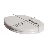 thumbnail of WC Sitz mit Softclose Toilettensitz grau WC-Sitz Toilettendeckel WC-Deckel