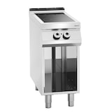 thumbnail of Fornuis | Elektrisch | Keramisch | 2 Kookplaten | 2x 4kW | Open Onderstel | 400x900x900(h)mm