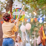 thumbnail of Relaxdays Pinata Geburtstag "Happy Birthday", Geburtstagspinata zum selbst Befüllen, Piñata Kinder, DxT: 32 x 9 cm, bunt