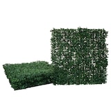 thumbnail of Wandfliese HWC-L78, Sichtschutz Windschutz Verkleidung für Terrasse/Balkon, 4x je 50x50cm = 1m² ~ Buchs grün