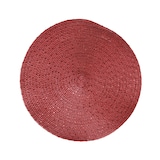 thumbnail of 1 Tischset rund 38cm Kunststoff abwaschbar wiederverwendbar Tischuntersetzer Platzdeckchen Platzset Tischunterlage Placemat Rot