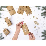 thumbnail of Adventskalender Häuser zum Befüllen 5x5x11cm - 4x6x14cm Papier Set